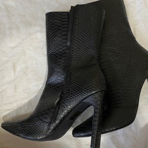 Fashion nova black booties